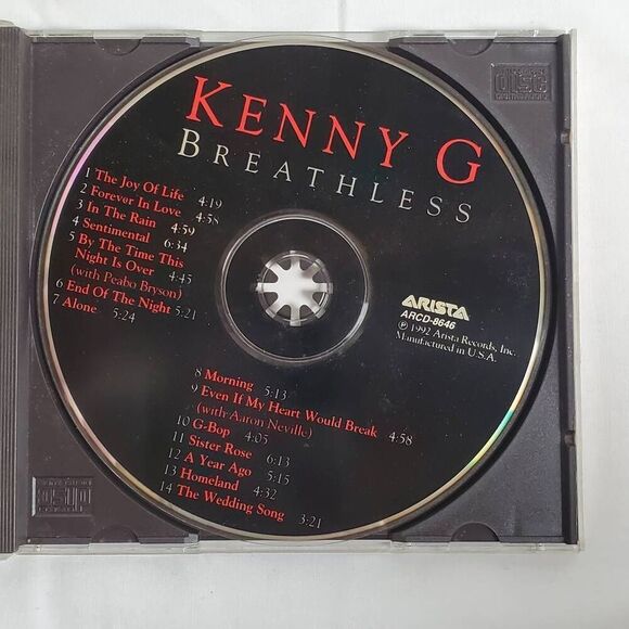 Kenny G – Breathless CD - Picture 2 of 3